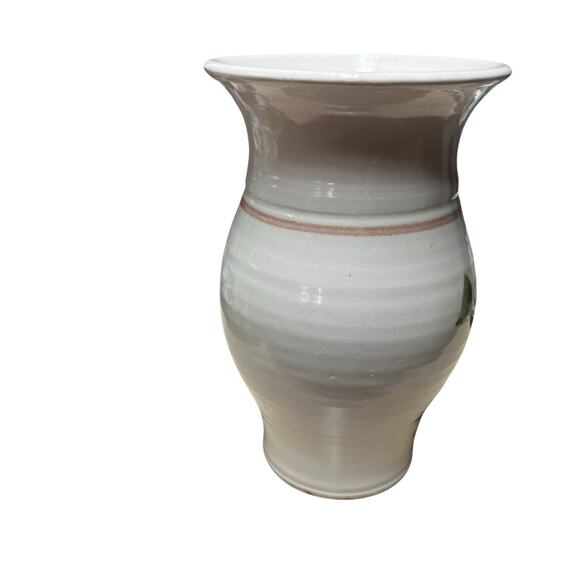 Vase Art Pottery Abstract Floral Stoneware Vintage Volup Handmade Flower Fairy - Picture 7 of 12